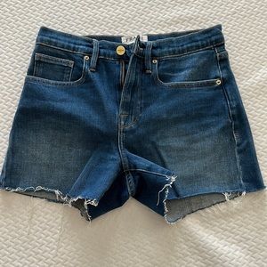 NEW Frame le Bridgette Denim Shorts in Longwater